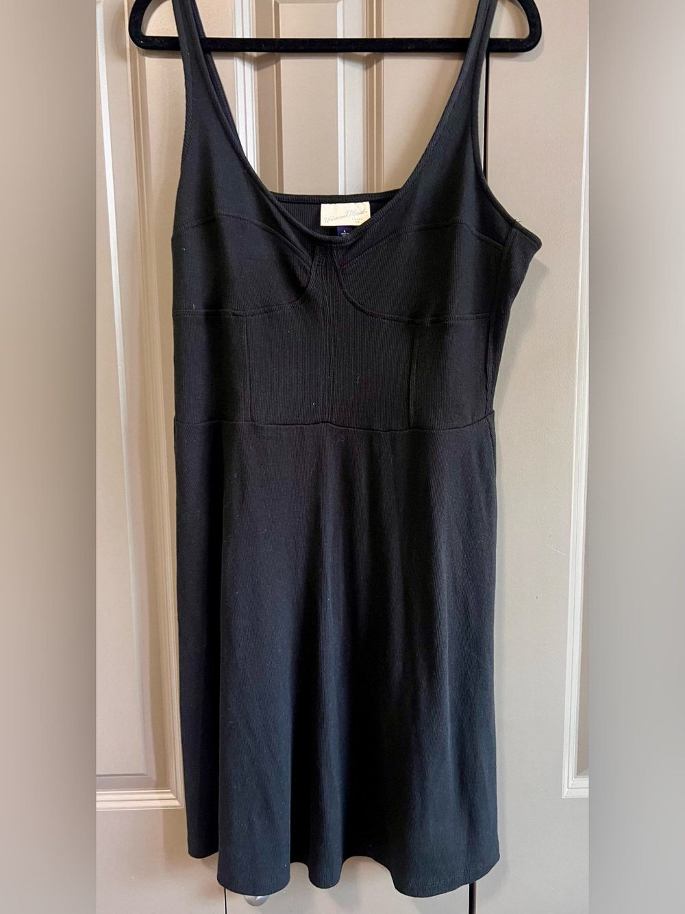 Universal Thread Black Sleeveless A-Line Dress